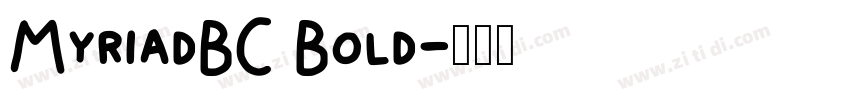 MyriadBC Bold字体转换